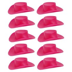 10/30 Plastic Mini Hat Western Cowboy Cowgirl Cute Miniature Hat for Party Acces