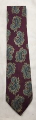 Hunting Horn Classics Men’s Tie Imported Silk Made USA Grape And Teal Paisley