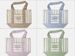 NWT Trader Joe’s Striped Canvas Mini Tote Set of 4 Summer 2026