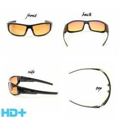 Sport Wrap Hd Night Driving Vision Sunglasses Yellow High Definition Glasses USA