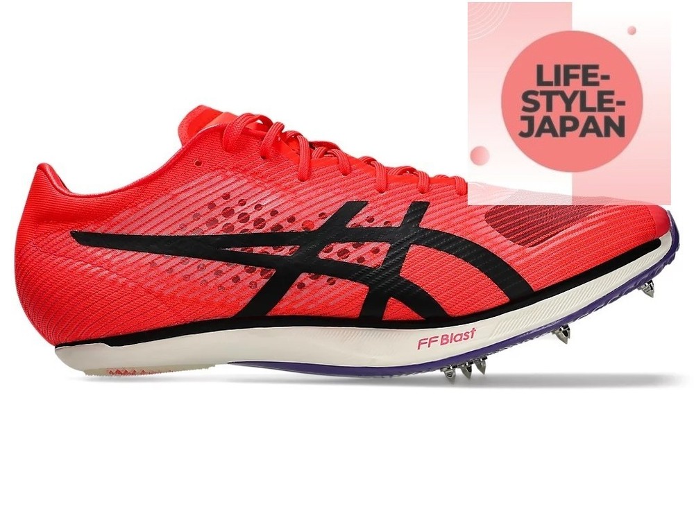 ASICS SONICSPRINT ELITE 3 1093A219 600 Flash Red Black Men Track & Field Shoes