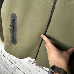 Nike NSW Tech Fleece Full-Zip Hoodie Olive Green FB7921-222 Slim Fit Men’s Large