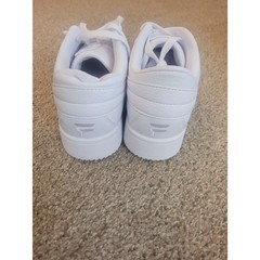 FILA A-Low Women’s Sneakers Size 7.5 Triple White Casual Court Shoes NIB