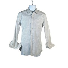 Amazon Essentials Men’s White and Gray Checkered Shirt