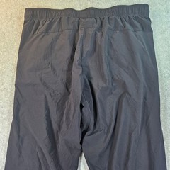 Paskho Travel Pants Womens Size M Black Wide Leg Stretch Drawstring Eco Fabric