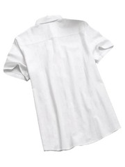Men’s Summer Cotton Linen Short Sleeve Shirt Casual Solid Button-Down free shipp