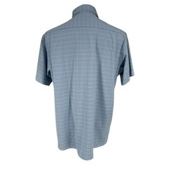 NEW Daniel Cremieux Men’s LARGE Blue Plaid Performance Dress Shirt