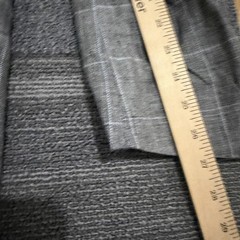 Lauren Ralph Lauren Blazer Mens 48L Gray Linen Windowpane Sport Coat Jacket