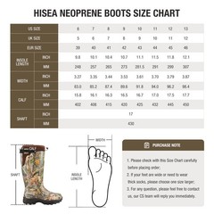 HISEA Men’s Hunting Boots Neoprene Insulated Rain & Snow Muck Mud Working Boots
