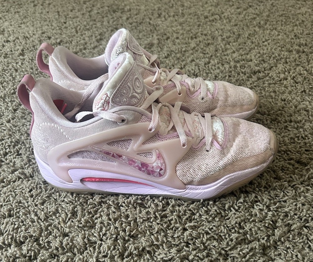 Nike KD15 NRG Low Aunt Pearl Pink Basketball Shoes DQ3851-600 Men Sz 11 Kay Yow