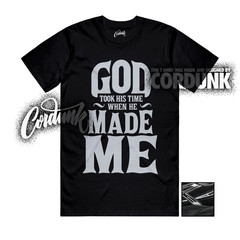 Gel-1130 Black Pure Metallic Silver T Shirt Match GTHT