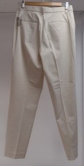 Uniqlo Smart Ankle Trousers Women M Natural Polyester Blend