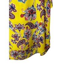 By By Women’s Blouse Ruffle Cold Shoulder Sleeve Flower Pattern Size X-Large