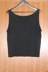 Eileen Fisher Large 100% Silk Black Scoop Neck Tank (no tag)
