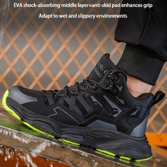Mens Lightweight Sneakers Indestructible Shoes Steel Toe Work Boots Safety Shoes