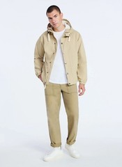 Free Assembly Men’s Utility Jacket with Hood, Size Large