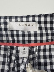 Gingham Shorts Black White Vintage, Size 4