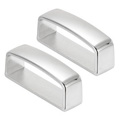 2Pcs 1 1/8 Inch 30mm Belt Loop Keepers Alloy Belt Men’s Buckle Silver Tone