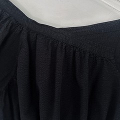 Rachel Comey delirium black cotton top blouse dress la garconne 0 2 XS S