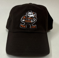47 Brown Adjustable Baseball Cap Bulldog Embroidered Logo