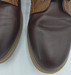 Tommy Hilfiger Michael Stallion Saddle Oxford Boy’s Shoe Dark Brown Color Size6