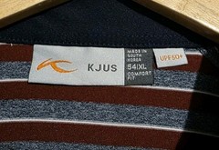 KJUS Shirt Mens 54-XL Soren Striped Golf Polo Short Sleeve Stretch UPF 50+ NEW
