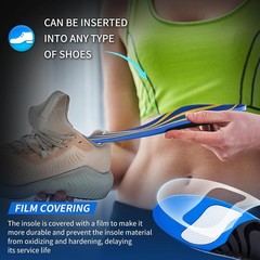 High Arch Support Insoles for Plantar Fasciitis Relief – Shock Absorbing Gel