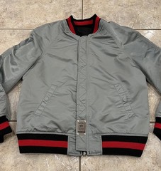 NEW NWOT Womens S Alpha Industries MA-1 Bomber JAPAN SOUVENIR Reversible Jacket