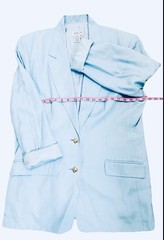 NWOT Talbots Viscose Rayon Silky Academia Preppy Blazer Blue Women’s 16