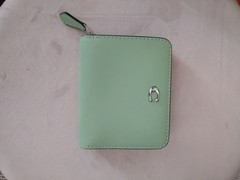 Mint Green Folded Wallet Price Reduced to 11 000 Yen