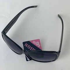 Fashion Big Sunglasses For Women Round, 100% UVA-UVB Protection, Black Gradient