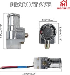 Battery Lock Replacement Part with 2 Keys, Charger Ignition On/Off Switch Cylind