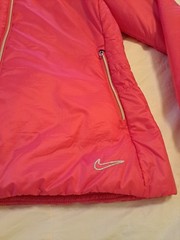 Nike Golf Hot Pink Zip up Puffer Jacket Hooded Size L EUC Returns Accepted