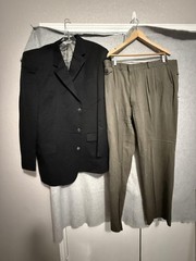 Linea Uomo Huntington Suit Mens 48 XLong 44×32 2 Piece Jacket Pants Big Tall