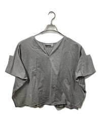 CHAOS Women’s Gray Short Sleeve Cotton T-Shirt Free Size Top