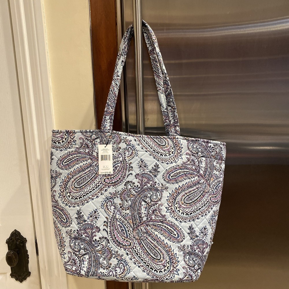 Vera Bradley Grand Tote Soft Sky Paisley NEW with tag