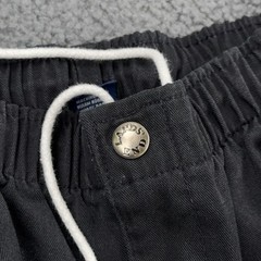Vintage Lands End Pants Mens 36×30 Charcoal Elastic Waist Drawstring Chino USA
