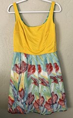 Ronni Nicole Dress Women’s Sz 10 Sleeveless Floral A-line Dress Floral Hawaiian