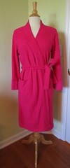 Women’s Natori Night Robe Small S Pink Solid 68% Polyester 32% Rayon Soft Pocket