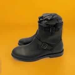 P-Lisbon Leather Buckle Boots for Men Size 10M by Steve Madden