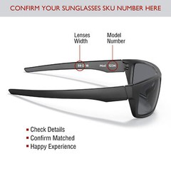 TRUE Polarized Replacement Lenses for-Oakley Gascan OO9014-60mm Multi-Colors
