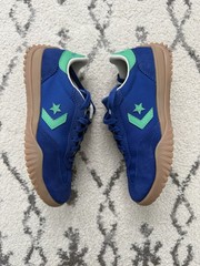 Converse All Star Low Top Lace-Up Sneaker Blue Green White Gum Sole Teens