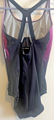 Speedo Swimsuit 1 Piece Creora Highclo Potent Purple 12 NWT-UPF 50+ Moderate Cup