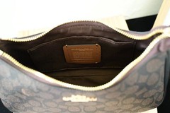 New COACH CA548 Women’s Teri Shoulder Bag In Signature Canvas Gold/Brown Black