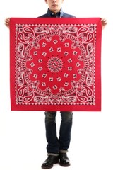 35″x35″ RED SUPERSIZE XXL GIANT PAISLEY BANDANA Bandanna Head Wrap Scarf Scarves