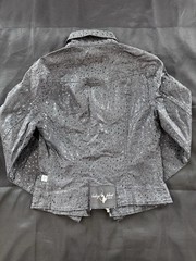 Vintage Baby Phat Womens Y2K Perforated Jacket Black Gray Size S USA