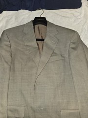 Stafford 38S Men Blazer Light Green 100% Wool Fully Canvased Great Condition
