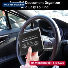 UYYE Car Registration and Insurance Card Holder, Vehicle Glove Box Car Organizer