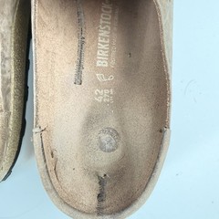 Birkenstock Naples Loafers Mules Brown Leather Clogs Mens 9 Size 42 Regular Wide