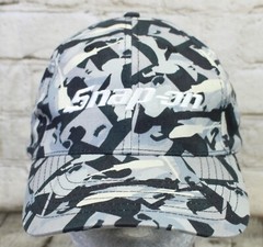 Official Snap-On Tools Hat Cap Black & Gray Snapback Embroidered Logo Camo